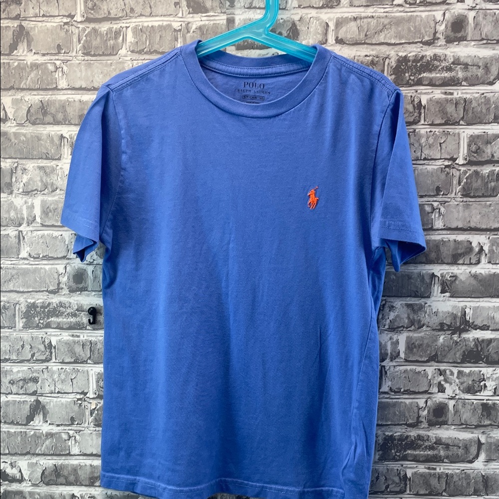 Polo by Ralph Lauren Royal Blue‎ Tee with Orange Logo